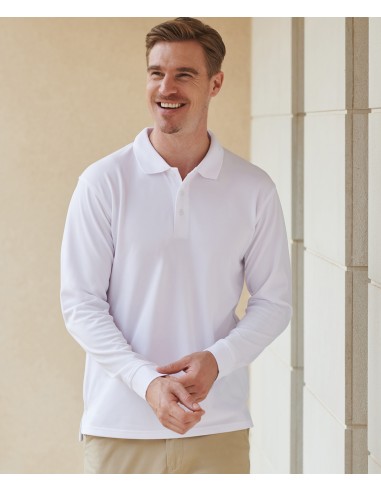 H-H478-Polo à manches longues Coolplus® pour homme